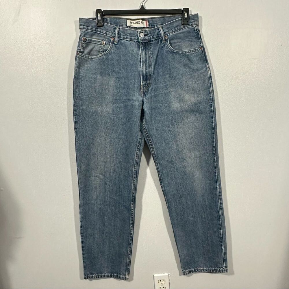Levi’s 550 Jeans 36 x 34 Relaxed Fit Straight Leg Light Wash Denim Vintage Style